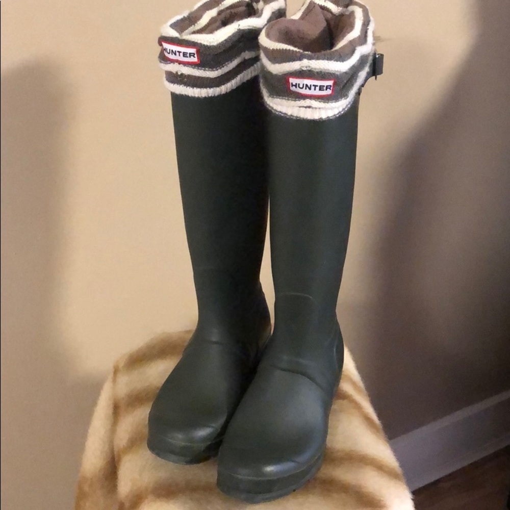 Hunter Adjustable Rain Boots with Socks